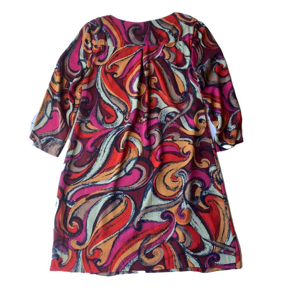 Maeve Anthropologie Abstract Swirl Shift Dress